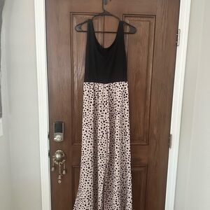 SHEIN Black and Pink Polka Jumper